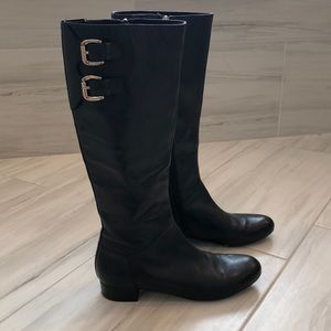 Enzo Angiolini Black Riding Boots, Size 8